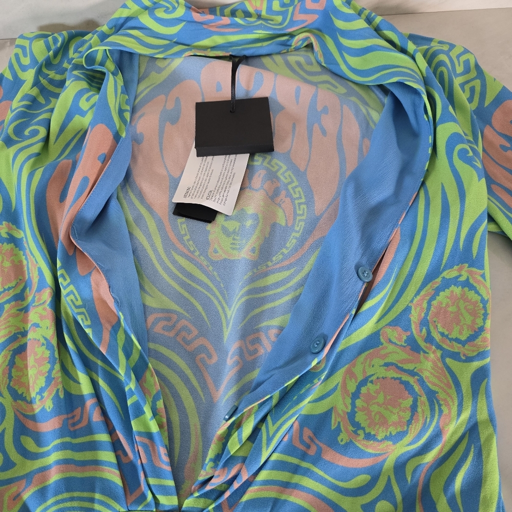 Versace Colorful Long Sleeve Bodysuit - Picture 2 of 13